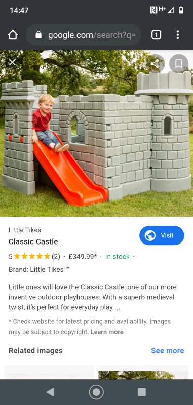 little tikes castle gumtree